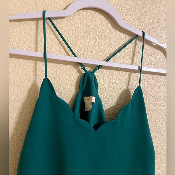 J. Crew scalloped Cami Green Size 2 - Picture 11 of 13